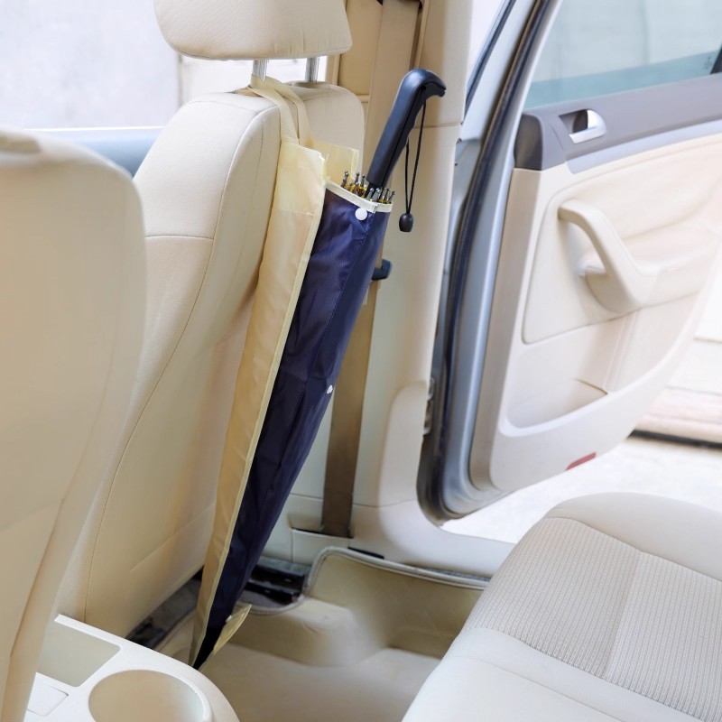 Car Umbrella Storage Bag, Multi-Functional In-Car Waterproof Umbrella Cover, Car Storage Bucket, Long Umbrella Chair Back Hanging Bag