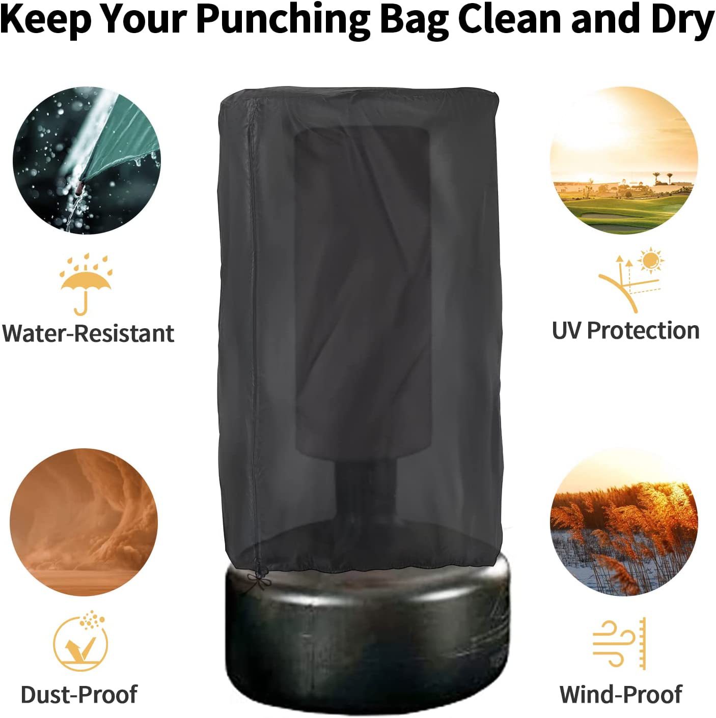 Amazon Boxing Bag Cover Indoor Outdoor Heavy Duty Boxing Bag Protective Cover Boxing Bag Waterproof Vertical Boxing Bag Cover