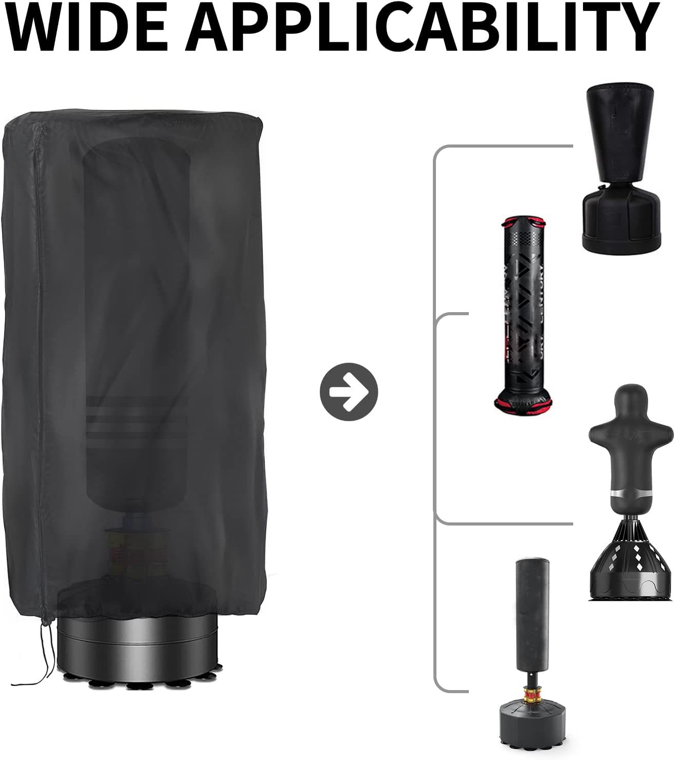 Amazon Boxing Bag Cover Indoor Outdoor Heavy Duty Boxing Bag Protective Cover Boxing Bag Waterproof Vertical Boxing Bag Cover
