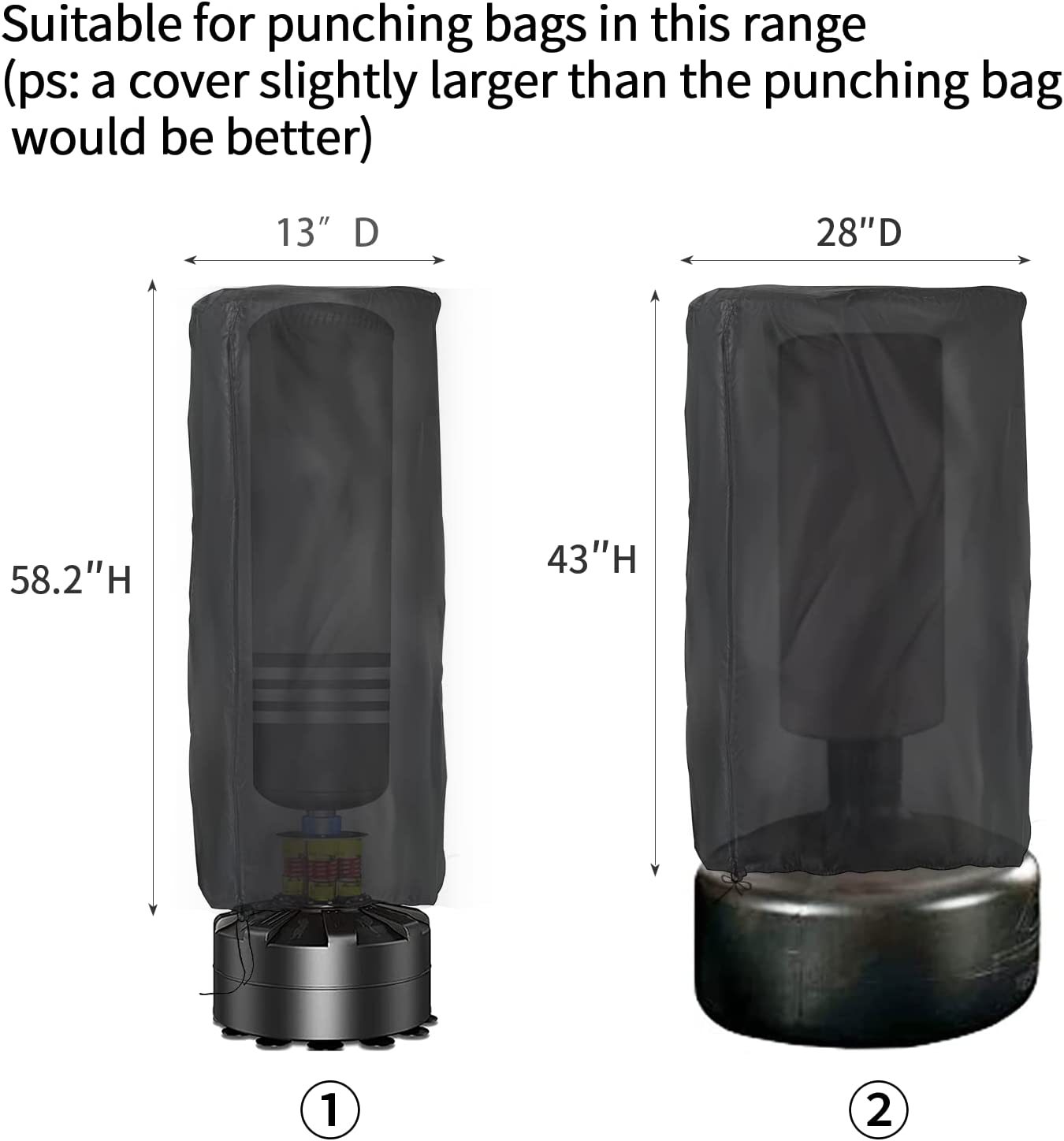 Amazon Boxing Bag Cover Indoor Outdoor Heavy Duty Boxing Bag Protective Cover Boxing Bag Waterproof Vertical Boxing Bag Cover
