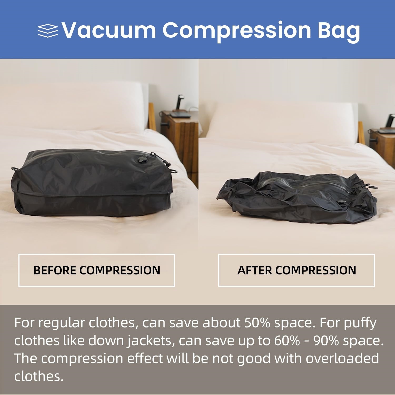 Vacuum Outdoor Travel Waterproof Storage Bag Foldable Portable Compression Bag Large Capacity Waterproof Bag Water Bag Waterproof Fabric