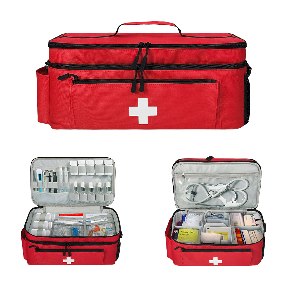 Ready-Made Household First Aid Kit and Travel Medicine Storage Box, Fixed Medicine Bottle Storage Bag, Medicine Storage Box