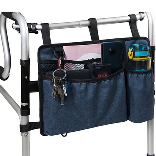 Cross-Border Supply of Walker Hanging Bags, Wheelchair Armrest Side Storage Hanging Bags, Rehabilitation Walker Hanging Bags Factory