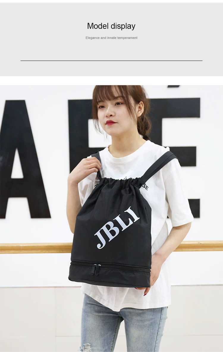 Sports Drawstring Pocket Swimming Waterproof Bag Storage Bag Large Capacity Dry and Wet Separation Backpack Fitness Lightweight Portable Bag