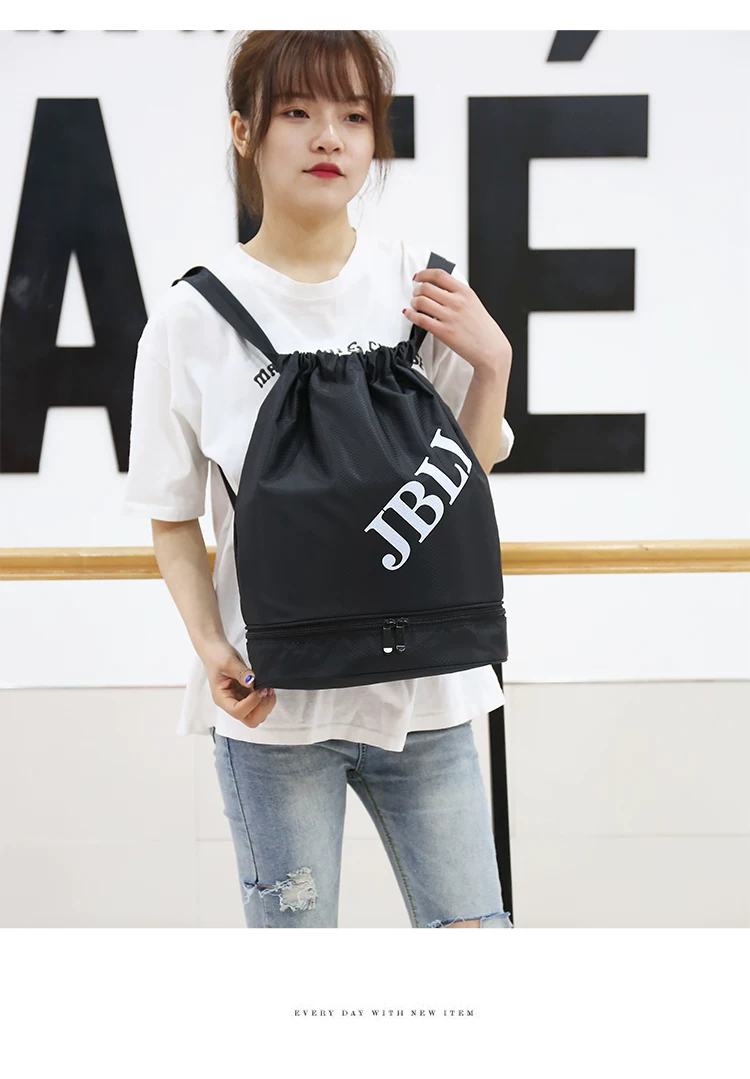 Sports Drawstring Pocket Swimming Waterproof Bag Storage Bag Large Capacity Dry and Wet Separation Backpack Fitness Lightweight Portable Bag