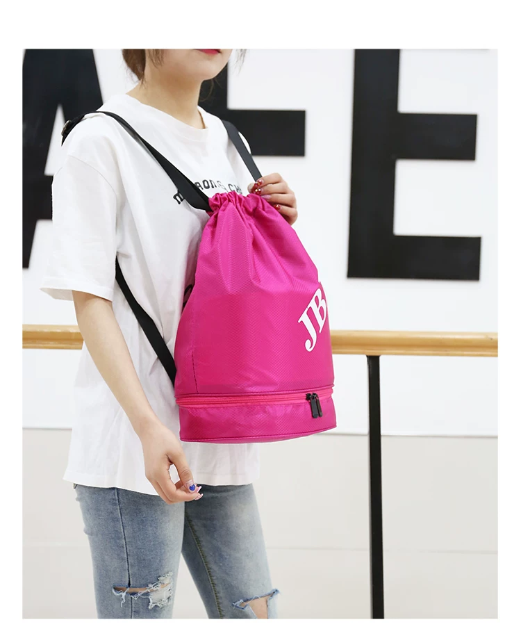 Sports Drawstring Pocket Swimming Waterproof Bag Storage Bag Large Capacity Dry and Wet Separation Backpack Fitness Lightweight Portable Bag