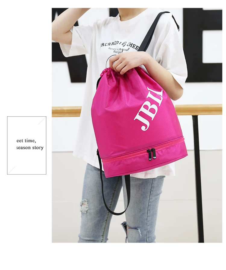 Sports Drawstring Pocket Swimming Waterproof Bag Storage Bag Large Capacity Dry and Wet Separation Backpack Fitness Lightweight Portable Bag
