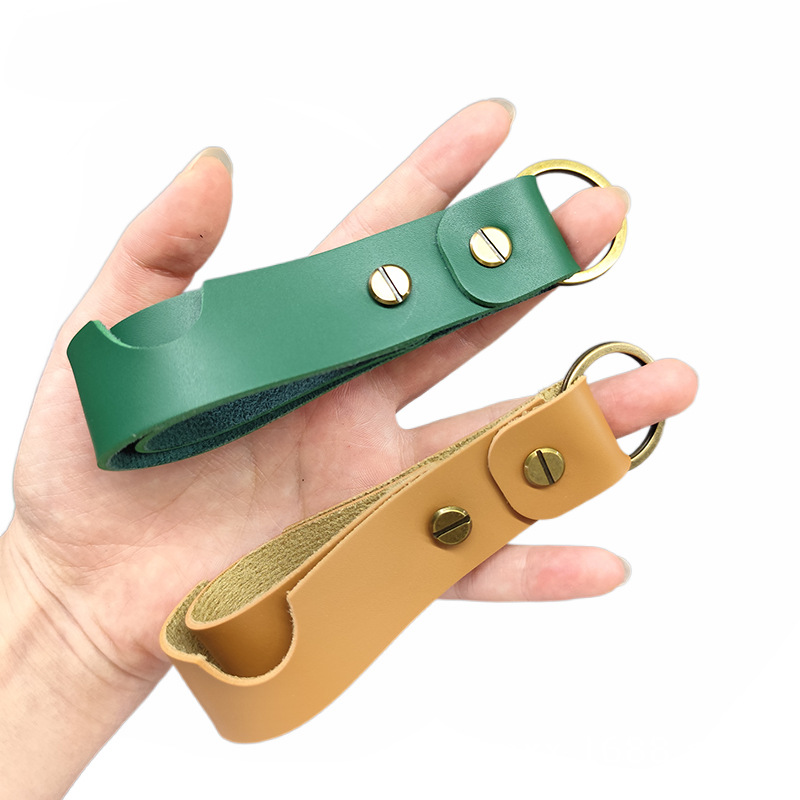 New Mobile Phone Holder Keychain Cross-Border Multifunctional Leather Keychain Accessories Portable Drama Mobile Phone Holder