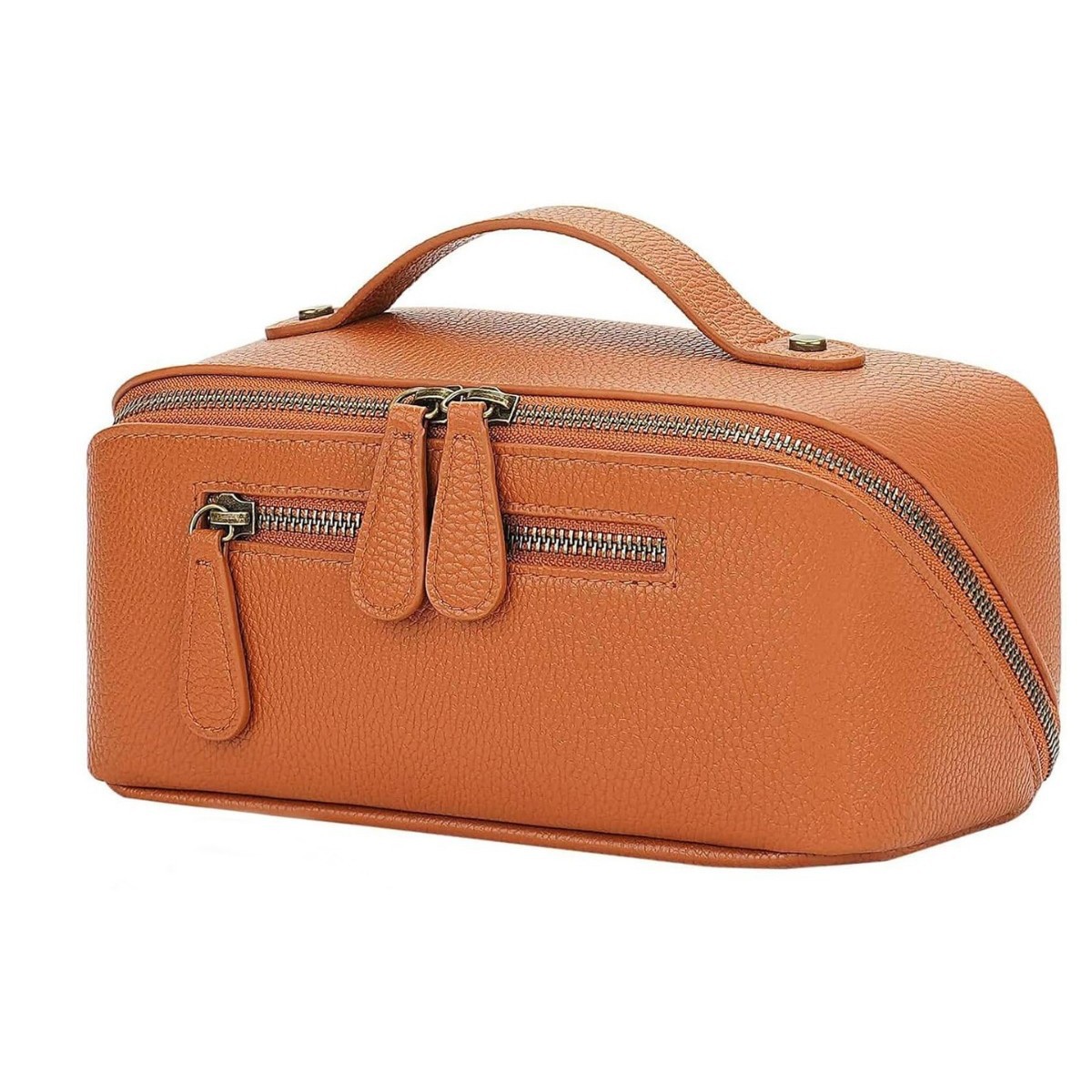 Cosmetic Bag Women Portable Waterproof Pu Cosmetic Toiletries Storage Storage Bag Compact Travel Cosmetics