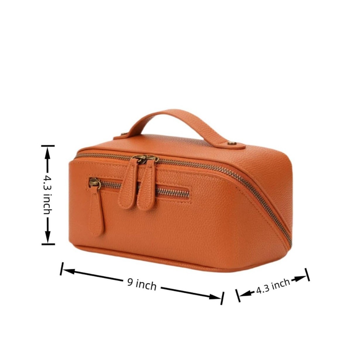 Cosmetic Bag Women Portable Waterproof Pu Cosmetic Toiletries Storage Storage Bag Compact Travel Cosmetics