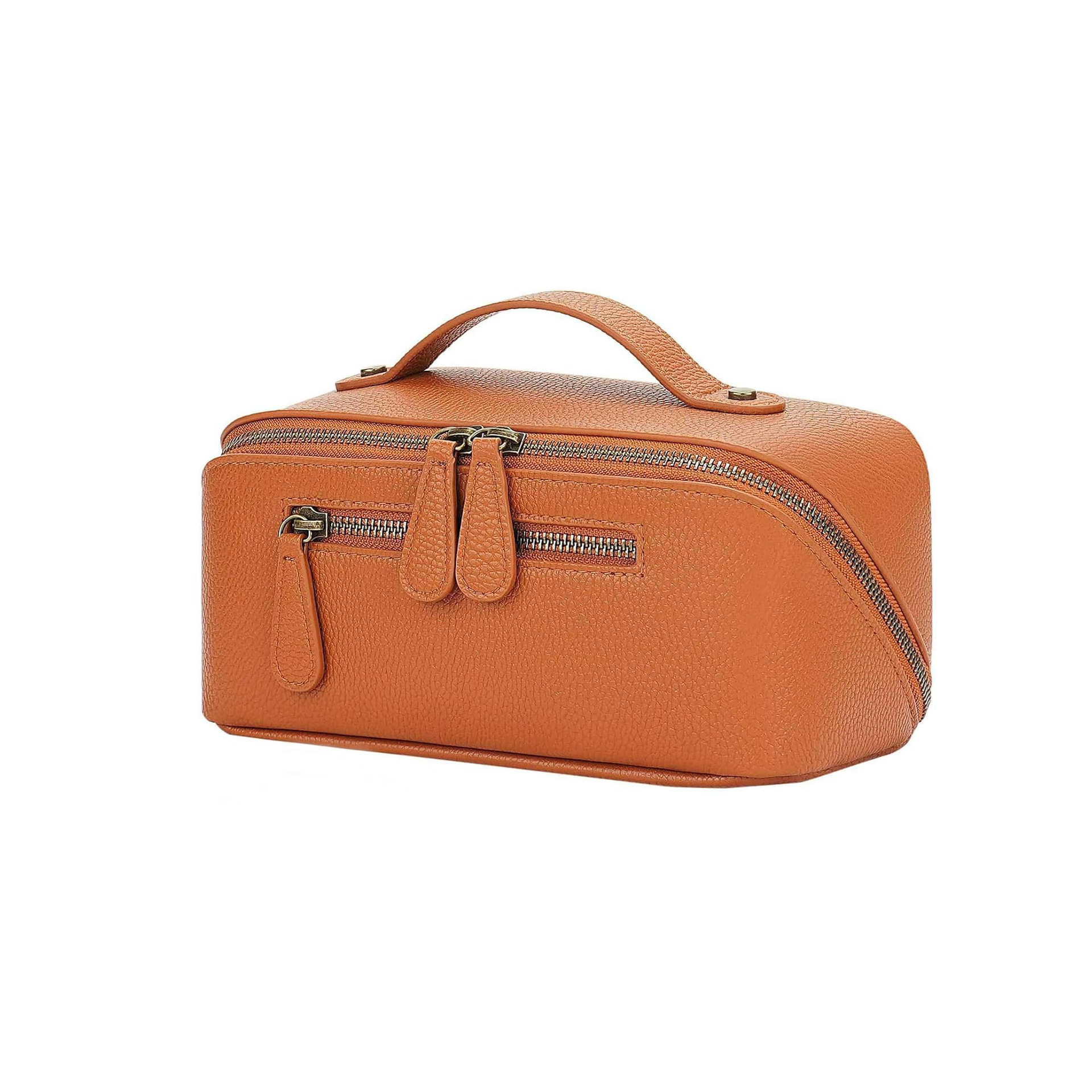 Cosmetic Bag Women Portable Waterproof Pu Cosmetic Toiletries Storage Storage Bag Compact Travel Cosmetics