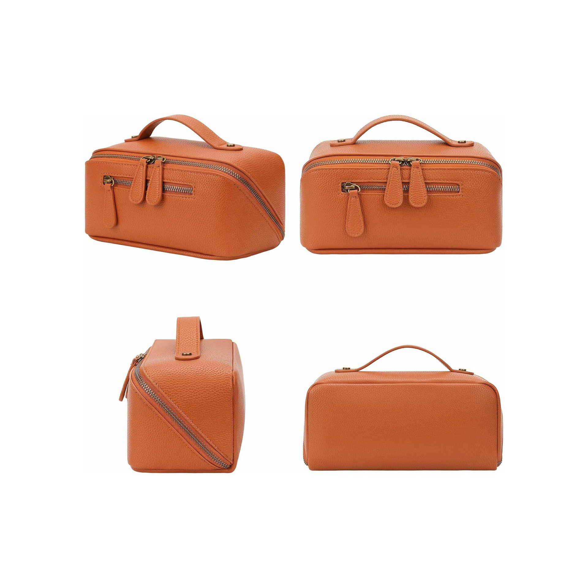 Cosmetic Bag Women Portable Waterproof Pu Cosmetic Toiletries Storage Storage Bag Compact Travel Cosmetics