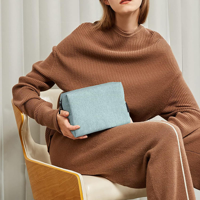 Cross-Border Hot-Selling Corduroy Cosmetic Bag, High-Looking Large-Capacity Cosmetic Bag, Travel Cosmetics Cosmetics Bag