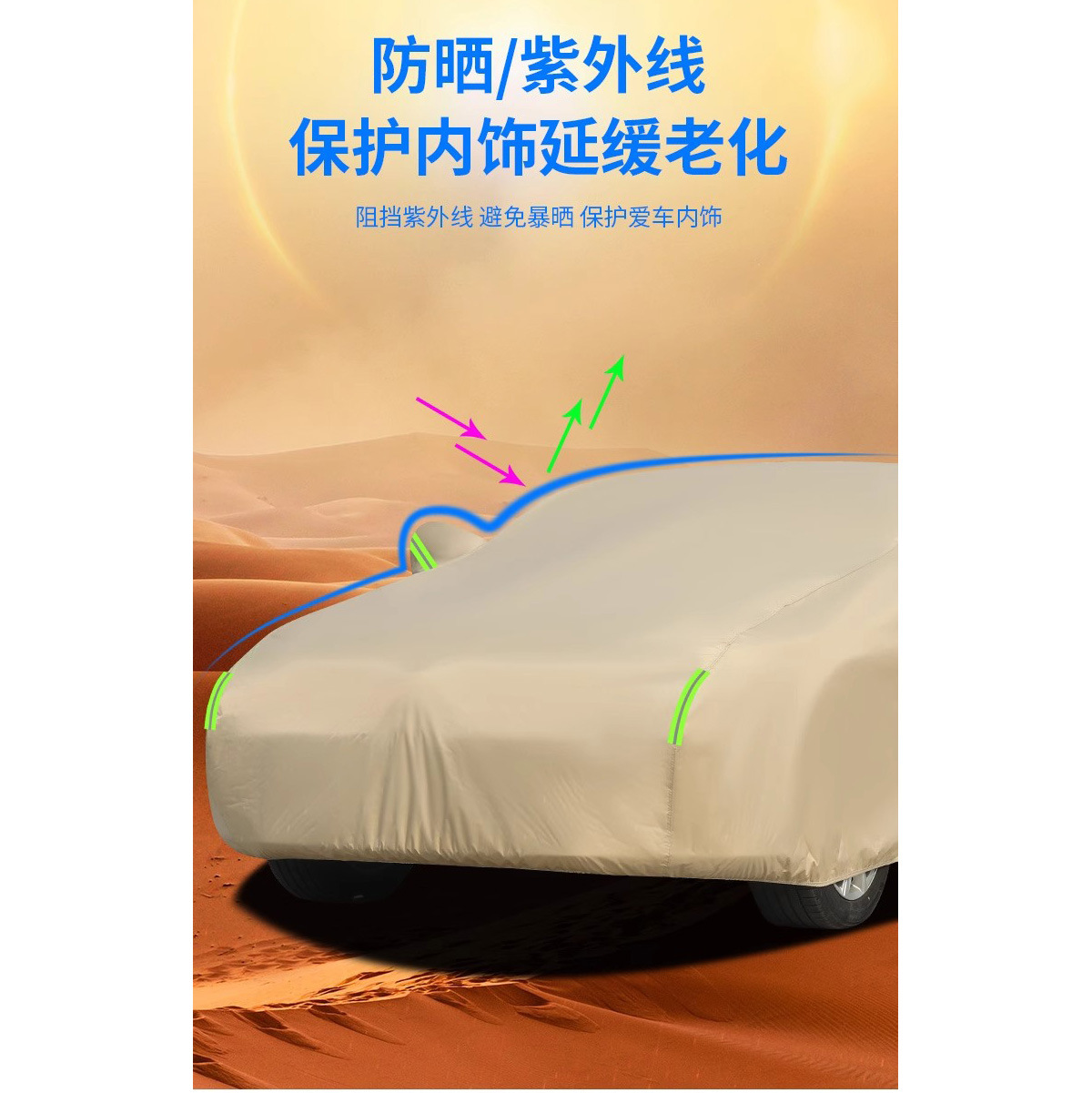 Car Cover, Sun-Proof and Rain-Proof, Suitable for All Seasons, Lightweight Oxford Cloth, Suitable for Any Car Model and Any Size
