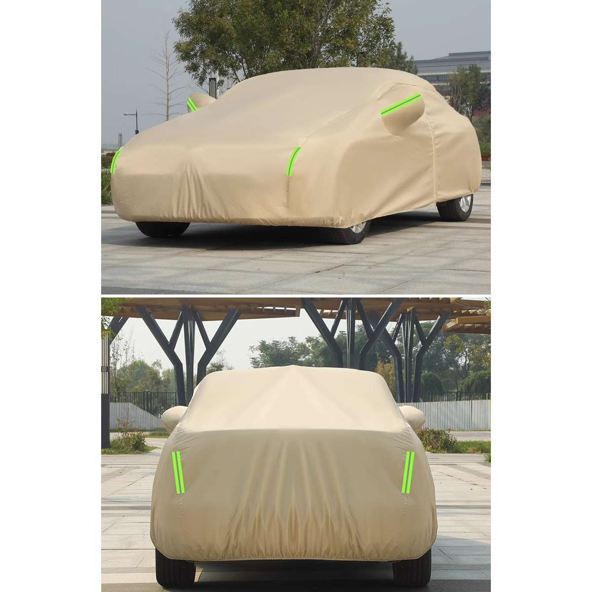 Car Cover, Sun-Proof and Rain-Proof, Suitable for All Seasons, Lightweight Oxford Cloth, Suitable for Any Car Model and Any Size