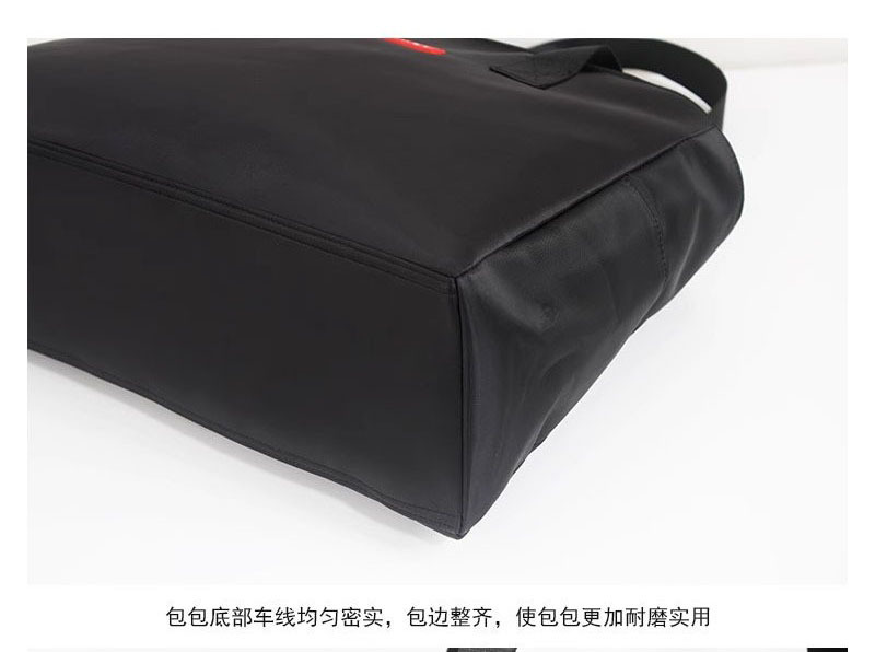 Cross-Border Japanese-Style Simple Color-Blocking Waterproof Handbag Travel Bag Large Capacity Lightweight Storage Bag
