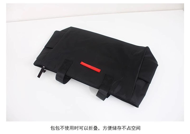 Cross-Border Japanese-Style Simple Color-Blocking Waterproof Handbag Travel Bag Large Capacity Lightweight Storage Bag