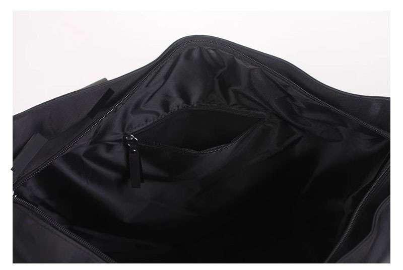 Cross-Border Japanese-Style Simple Color-Blocking Waterproof Handbag Travel Bag Large Capacity Lightweight Storage Bag