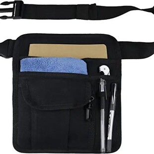Amazon's New Restaurant Waiter Waist Bag Canvas Apron Bag with Adjustable Belt, Pen Holder, and Check Holder