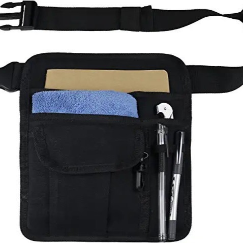 Amazon's New Restaurant Waiter Waist Bag Canvas Apron Bag with Adjustable Belt, Pen Holder, and Check Holder