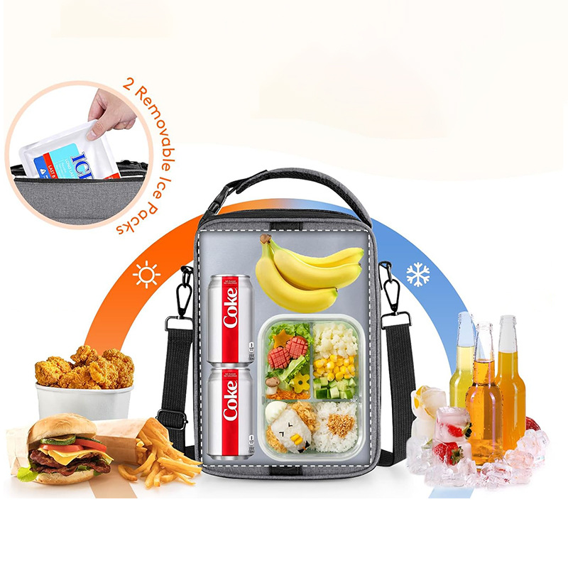 Amazon Ice Bag Multifunctional Portable Insulated Bag Large Capacity Outing Lunch Bag Takeaway Insulated Bag