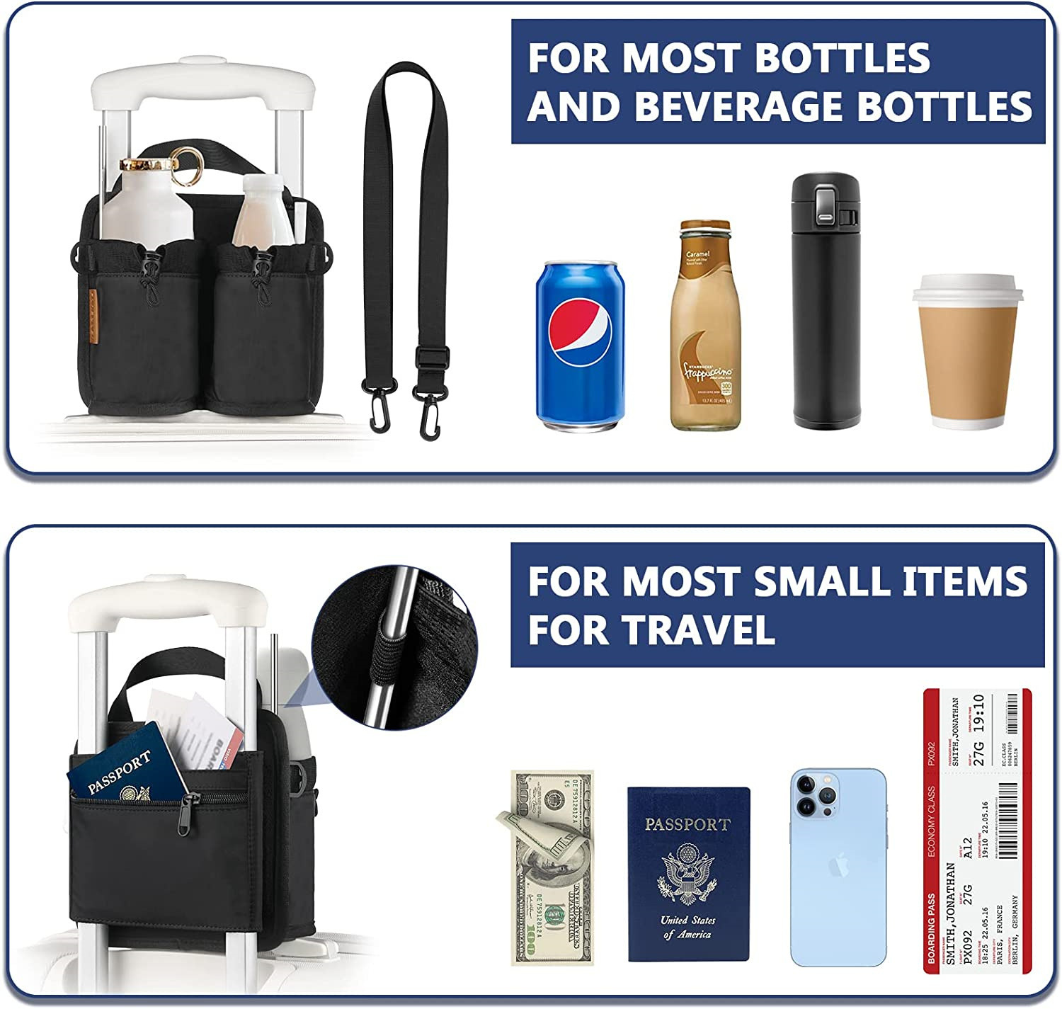 Cross-Border Luggage Cup Holder Cup Holder Beverage Holder Portable Coffee Holder Travel Cup Holder