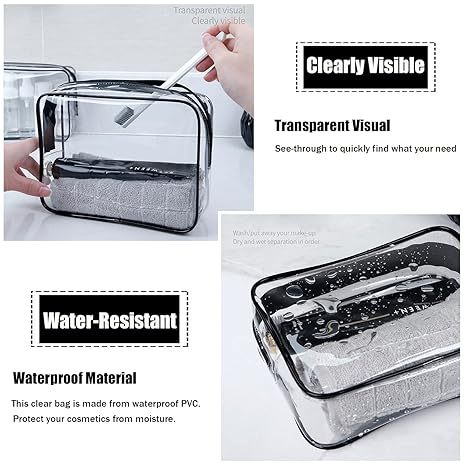 Amazon's Popular Transparent Pvc Travel Toiletry Bag from the Source Manufacturer Is Available
