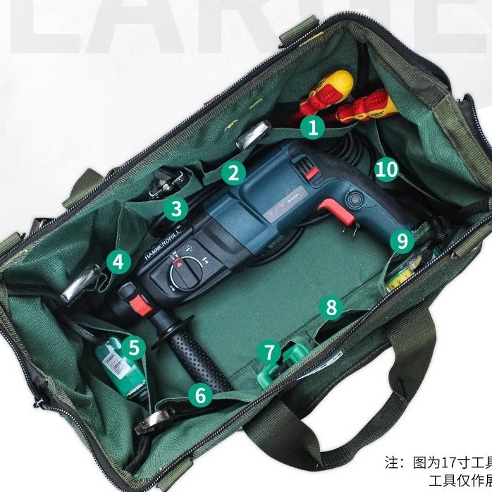 Thickened Canvas Tool Bag Large Electrician Repair Multifunctional Crossbody Bag Tool Bag Large Shoulder Bag Canvas Bag