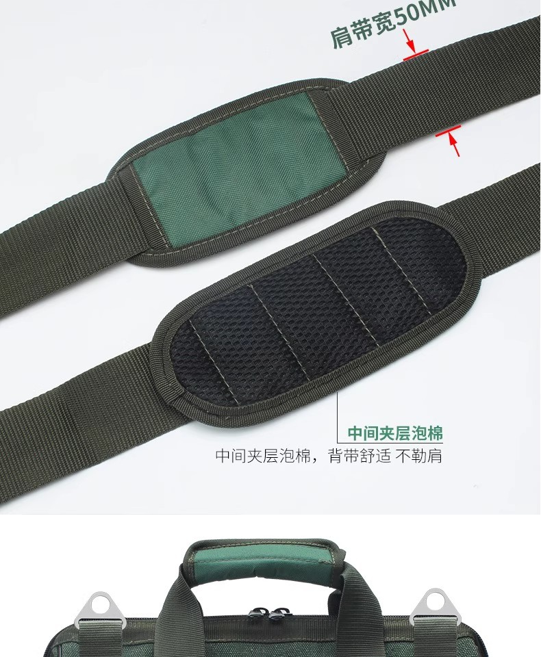 Thickened Canvas Tool Bag Large Electrician Repair Multifunctional Crossbody Bag Tool Bag Large Shoulder Bag Canvas Bag