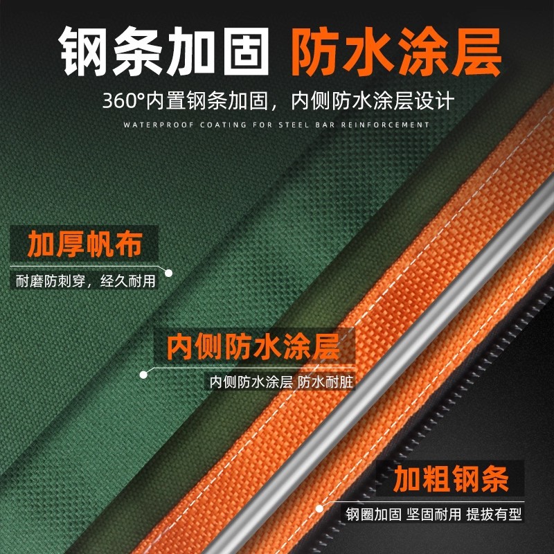 Thickened Canvas Tool Bag Large Electrician Repair Multifunctional Crossbody Bag Tool Bag Large Shoulder Bag Canvas Bag
