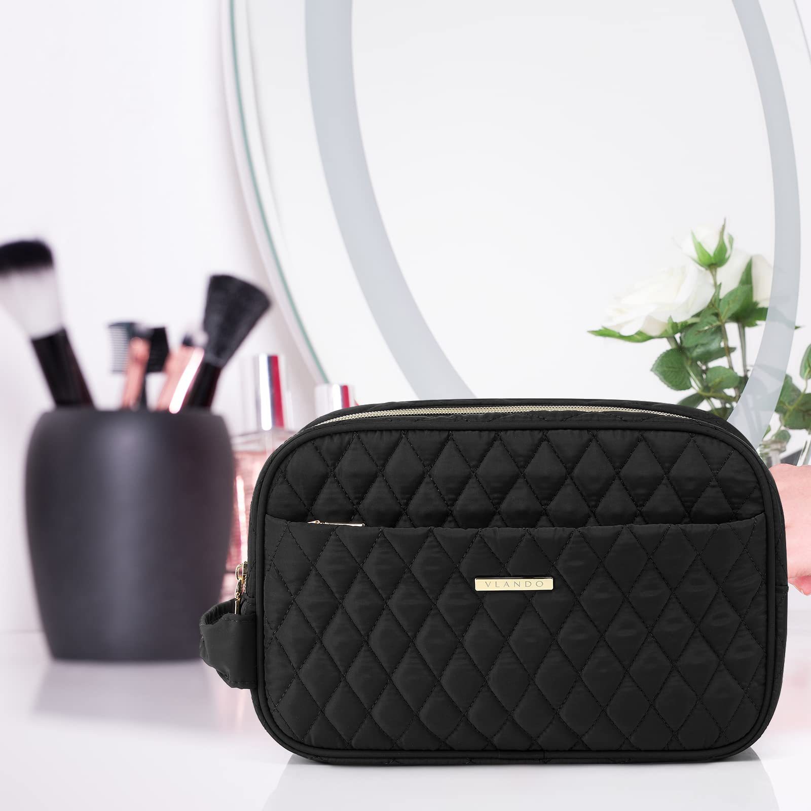 Cross-Border Portable Travel Cosmetic Bag, Multifunctional Large-Capacity Storage Bag, Portable