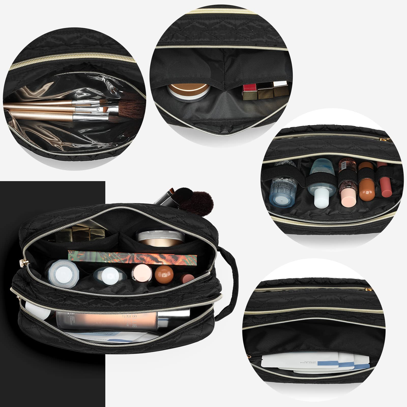 Cross-Border Portable Travel Cosmetic Bag, Multifunctional Large-Capacity Storage Bag, Portable