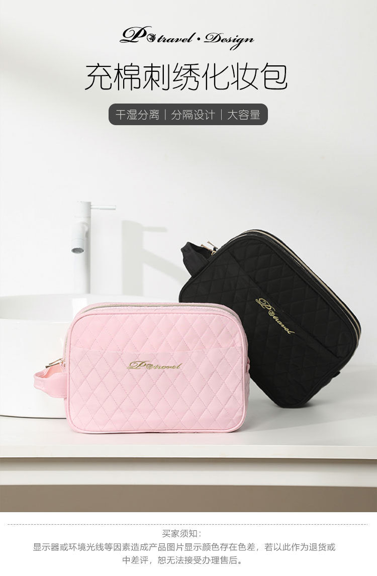 Cross-Border Portable Travel Cosmetic Bag, Multifunctional Large-Capacity Storage Bag, Portable