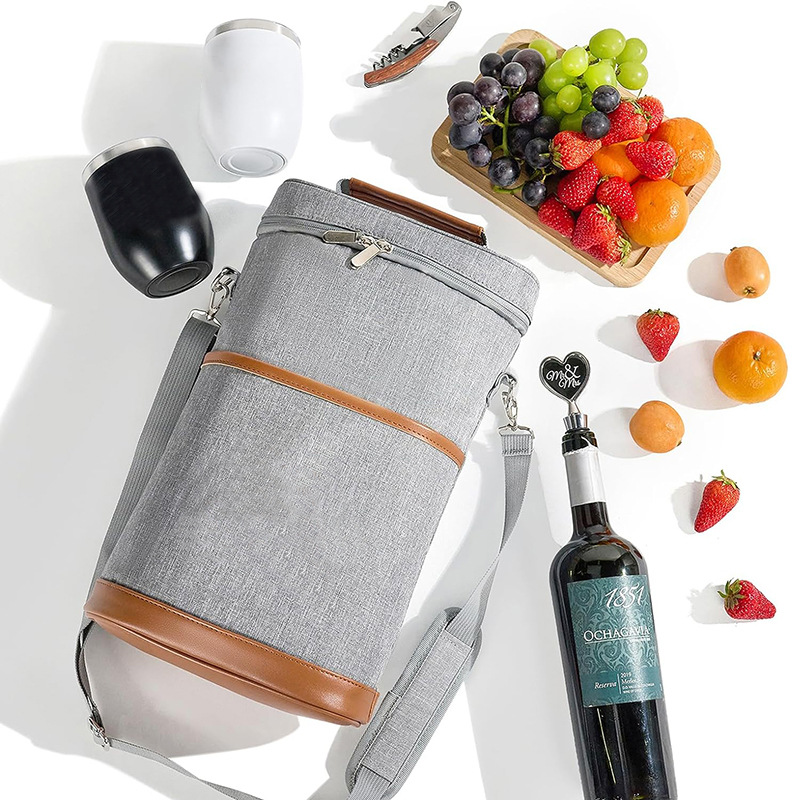 Amazon's New Leak-Proof Red Wine Cooler Bag, Party Beach 2-Bottle Red Wine Satchel Thermal Bag Ice Bag