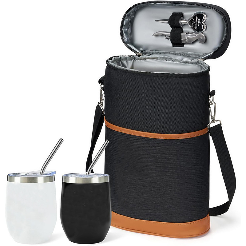 Amazon's New Leak-Proof Red Wine Cooler Bag, Party Beach 2-Bottle Red Wine Satchel Thermal Bag Ice Bag