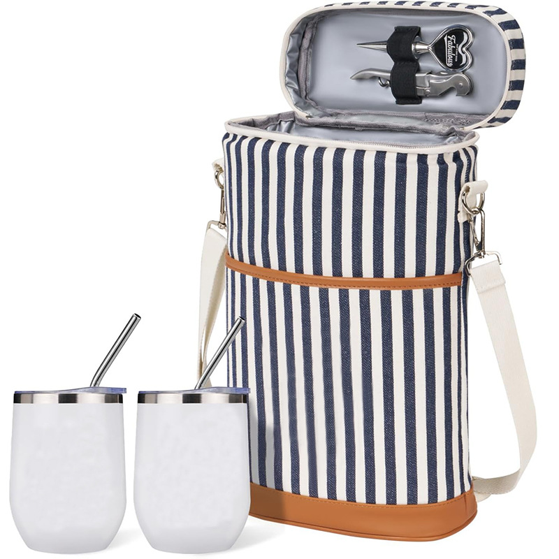 Amazon's New Leak-Proof Red Wine Cooler Bag, Party Beach 2-Bottle Red Wine Satchel Thermal Bag Ice Bag
