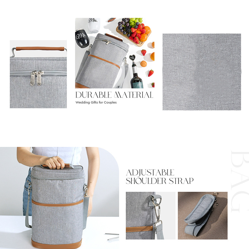 Amazon's New Leak-Proof Red Wine Cooler Bag, Party Beach 2-Bottle Red Wine Satchel Thermal Bag Ice Bag