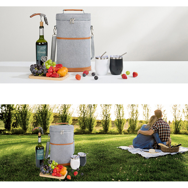 Amazon's New Leak-Proof Red Wine Cooler Bag, Party Beach 2-Bottle Red Wine Satchel Thermal Bag Ice Bag