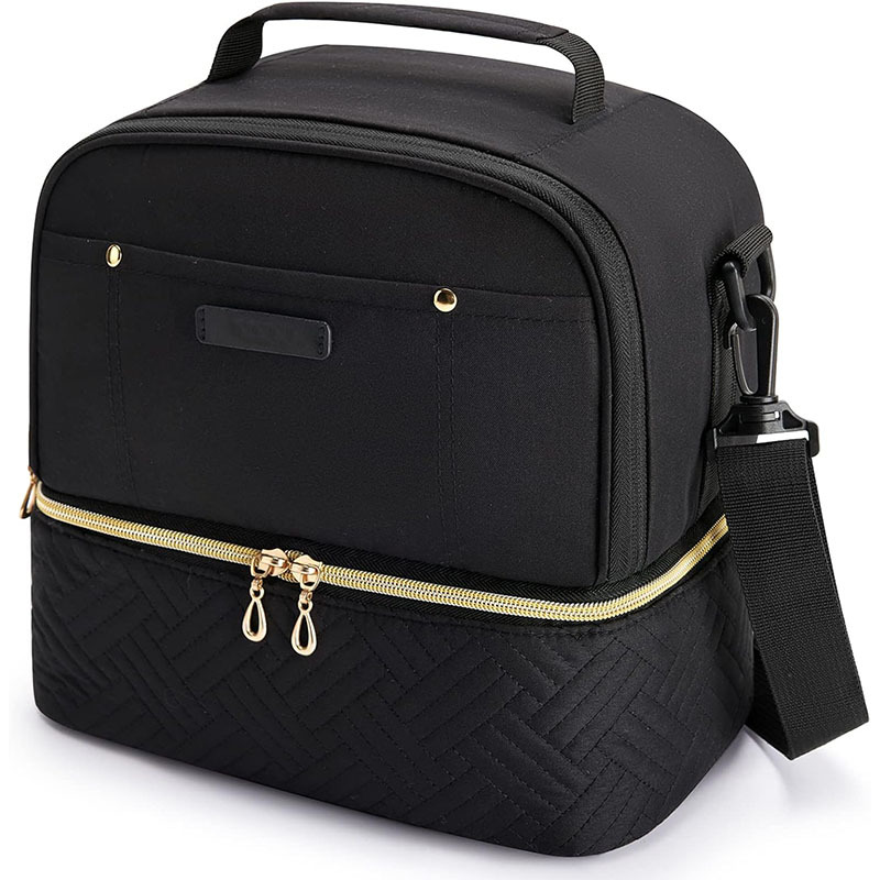 Cross-Border Hot-Selling Double-Layer Insulated Bag, Leak-Proof and Cold-Keeping Ice Bag, Outdoor Picnic Bag, Portable Hand-Held Diagonal Insulated Bag