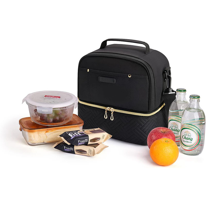 Cross-Border Hot-Selling Double-Layer Insulated Bag, Leak-Proof and Cold-Keeping Ice Bag, Outdoor Picnic Bag, Portable Hand-Held Diagonal Insulated Bag