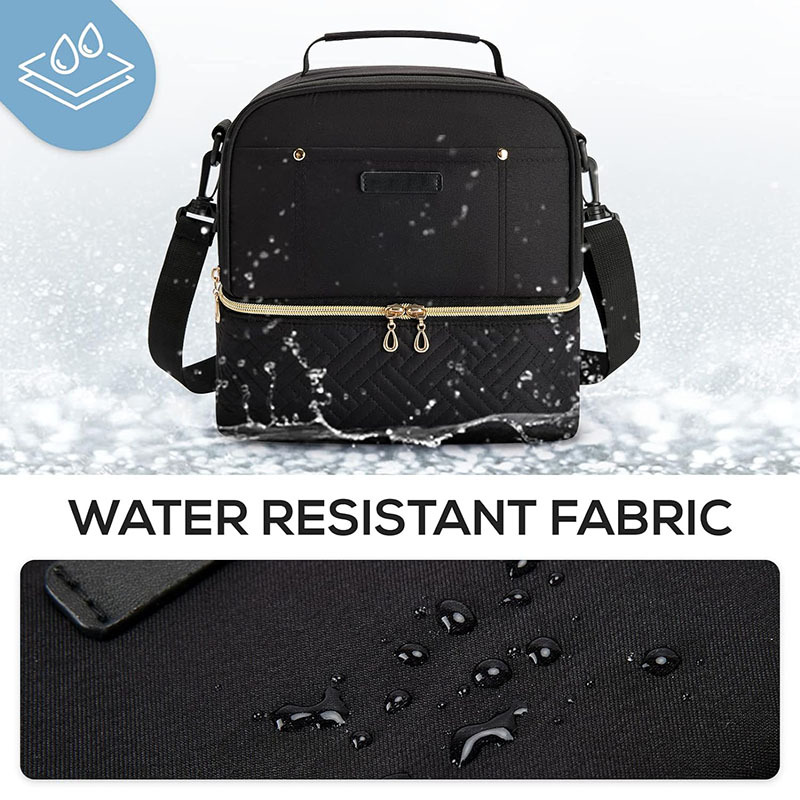Cross-Border Hot-Selling Double-Layer Insulated Bag, Leak-Proof and Cold-Keeping Ice Bag, Outdoor Picnic Bag, Portable Hand-Held Diagonal Insulated Bag