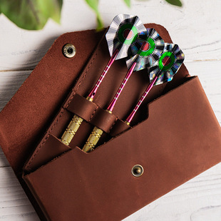 Personalized Dart Set Cosmetics Bag Pu Leather Dart Box Dart Gift Box Steel Tip Dart Set Holder