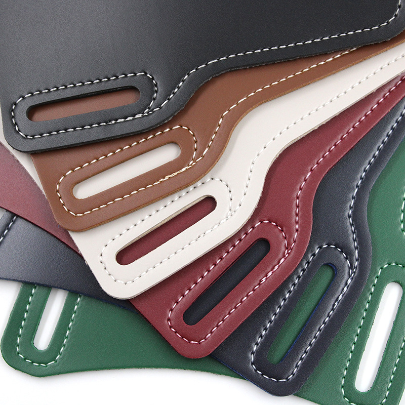 Spot Cross-Border Popular Leather Mobile Phone Bag European and American Retro Mobile Phone Waist Bag Portable Belt Mobile Phone Bag Coin Purse