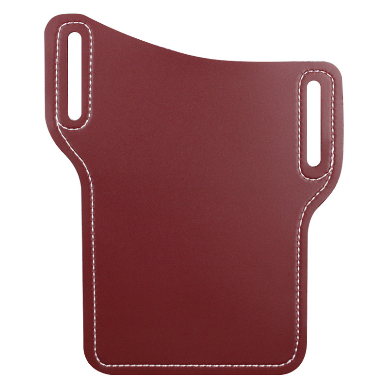 Spot Cross-Border Popular Leather Mobile Phone Bag European and American Retro Mobile Phone Waist Bag Portable Belt Mobile Phone Bag Coin Purse