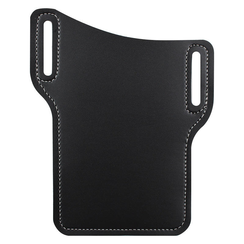 Spot Cross-Border Popular Leather Mobile Phone Bag European and American Retro Mobile Phone Waist Bag Portable Belt Mobile Phone Bag Coin Purse