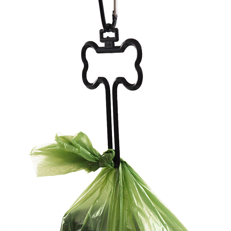 Spot Leather Bone Dog Poop Bag Outdoor Dog Poop Satchel Pet Feces Garbage Bag Storage Bag
