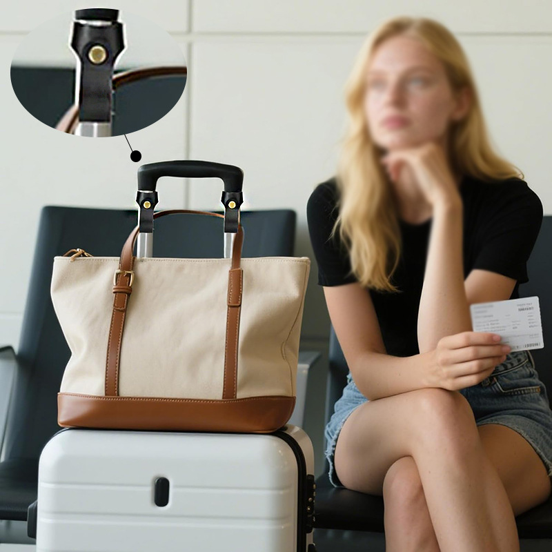 Ready-Made Suitcase Handbag Buckle Travel Suitcase Trolley Bag Fixed Leather Buckle Anti-Slip Anti-Lost Strap