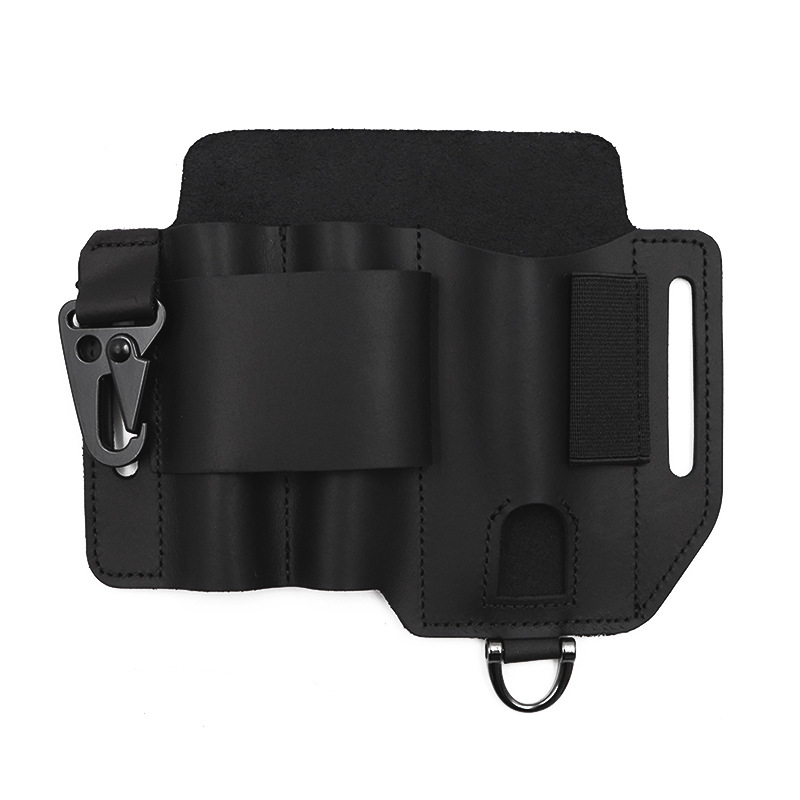 Spot Outdoor Survival Eagle Beak Buckle Leather Tool Waist Bag Outdoor Edc Tactical Tool Bag Camping Style Equipment Storage