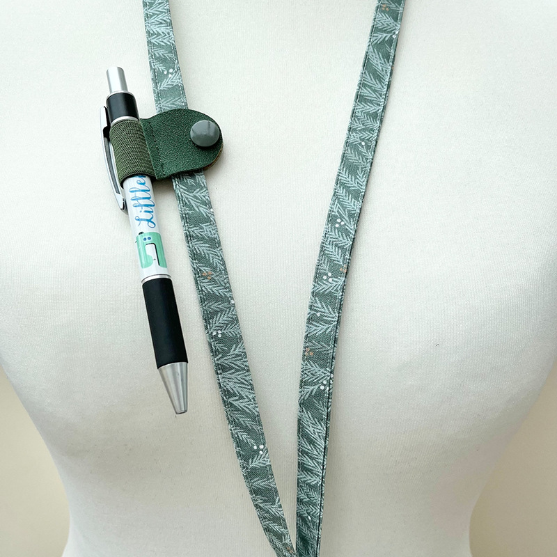 Creative and Convenient Elastic Pen Clip, Simple and Fashionable Imitation Deerskin Pen Cover Buckle, Portable Lanyard Pen Holder and Pen Accessories