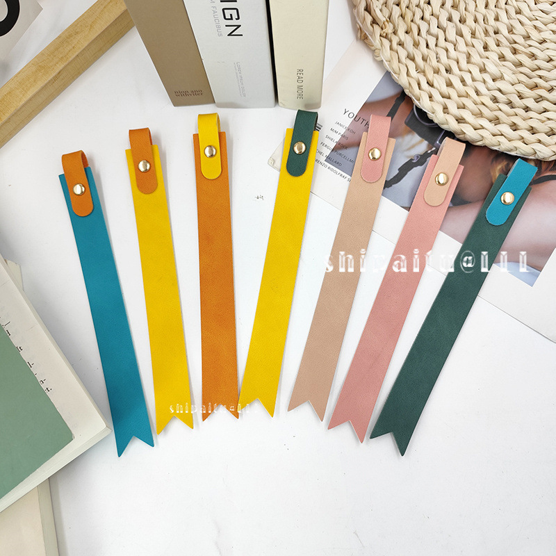 In-Stock Creative Color-Blocking Bookmarks Macaron Color Strip Bookmarks Reading Page Dividers Teacher's Day Gift Cultural and Creative Bookmarks